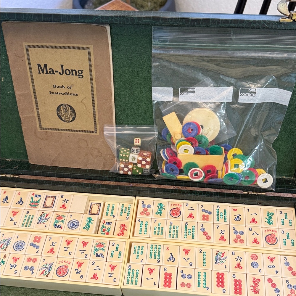 Vintage Crisloid Ma-Jong Set Game - Picture 8 of 9